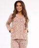 Piżama Cornette 482/434 Smile 4 dł/r 3XL-5XL damska rozpinana
